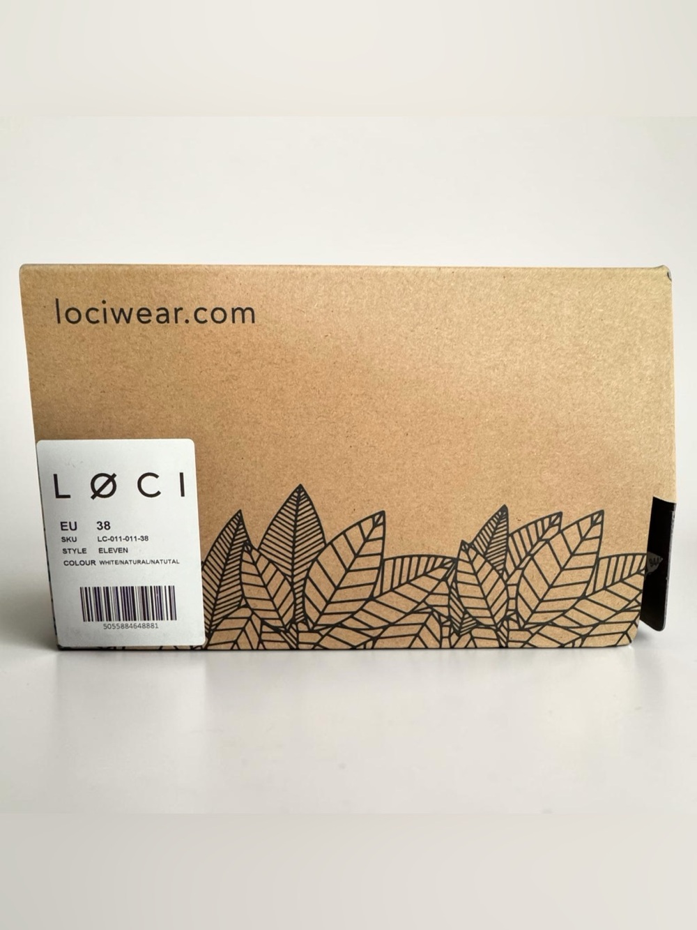 LØCI Womens US 7.5/EU 38 “Eleven” White Natural Vegan High-Top Sneakers NWT/NIB - Picture 8 of 11